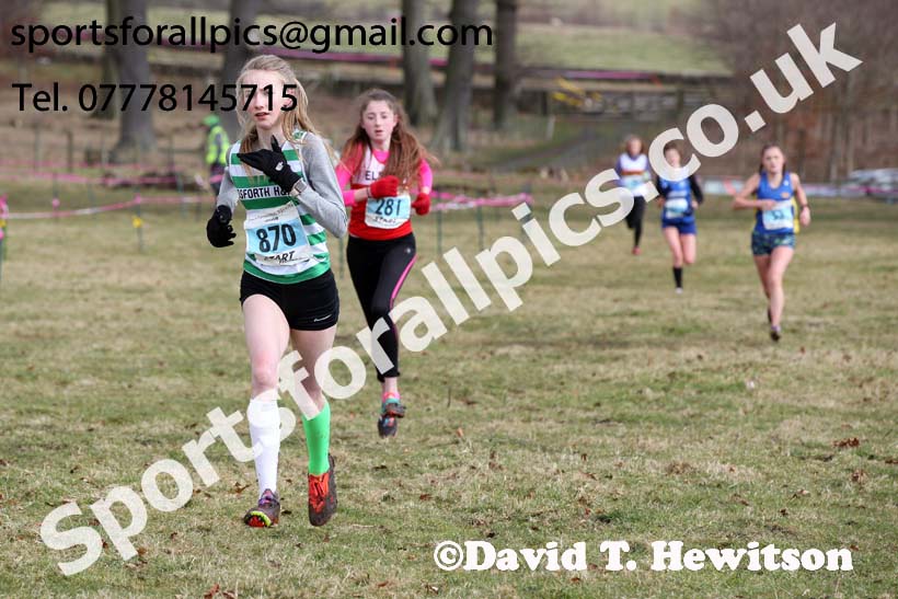 Girls under-15s Start Fitness NEHL, Alnwick. Photo: David T. Hewitson/Sports for All Pics